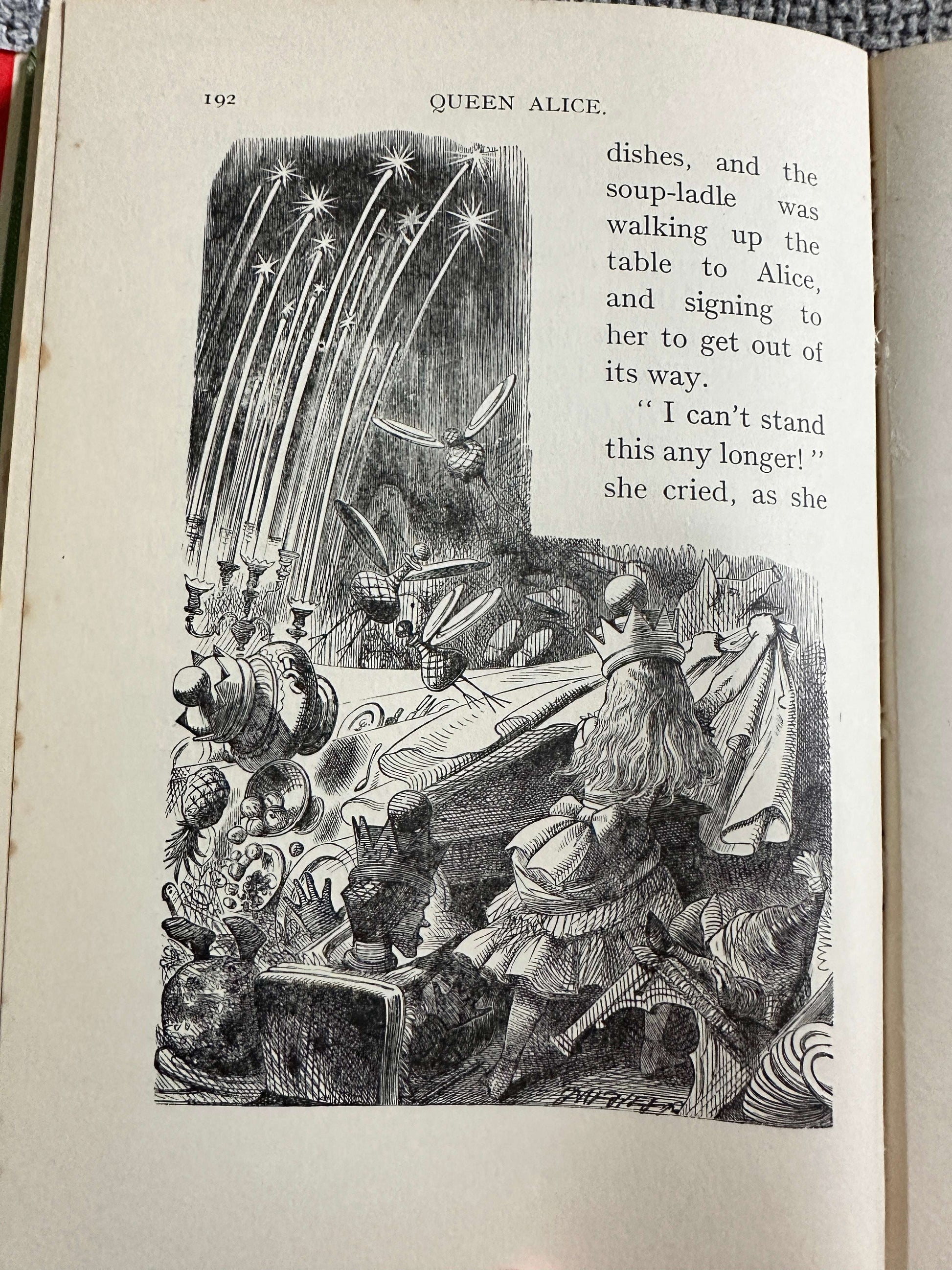 1962 Through The Looking Glass & What Alice Found There - Lewis Carroll (John Tenniel Illust) MacMillan & Co Ltd.