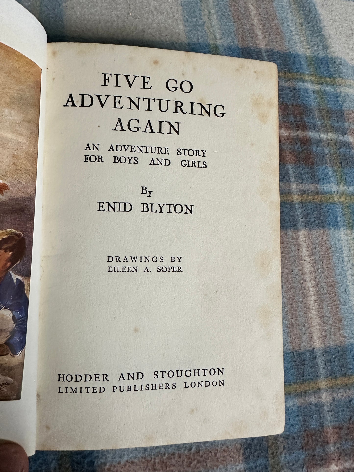 1953 Five Go Adventuring Again - Enid Blyton(Eileen A. Soper) Hodder & Stoughton