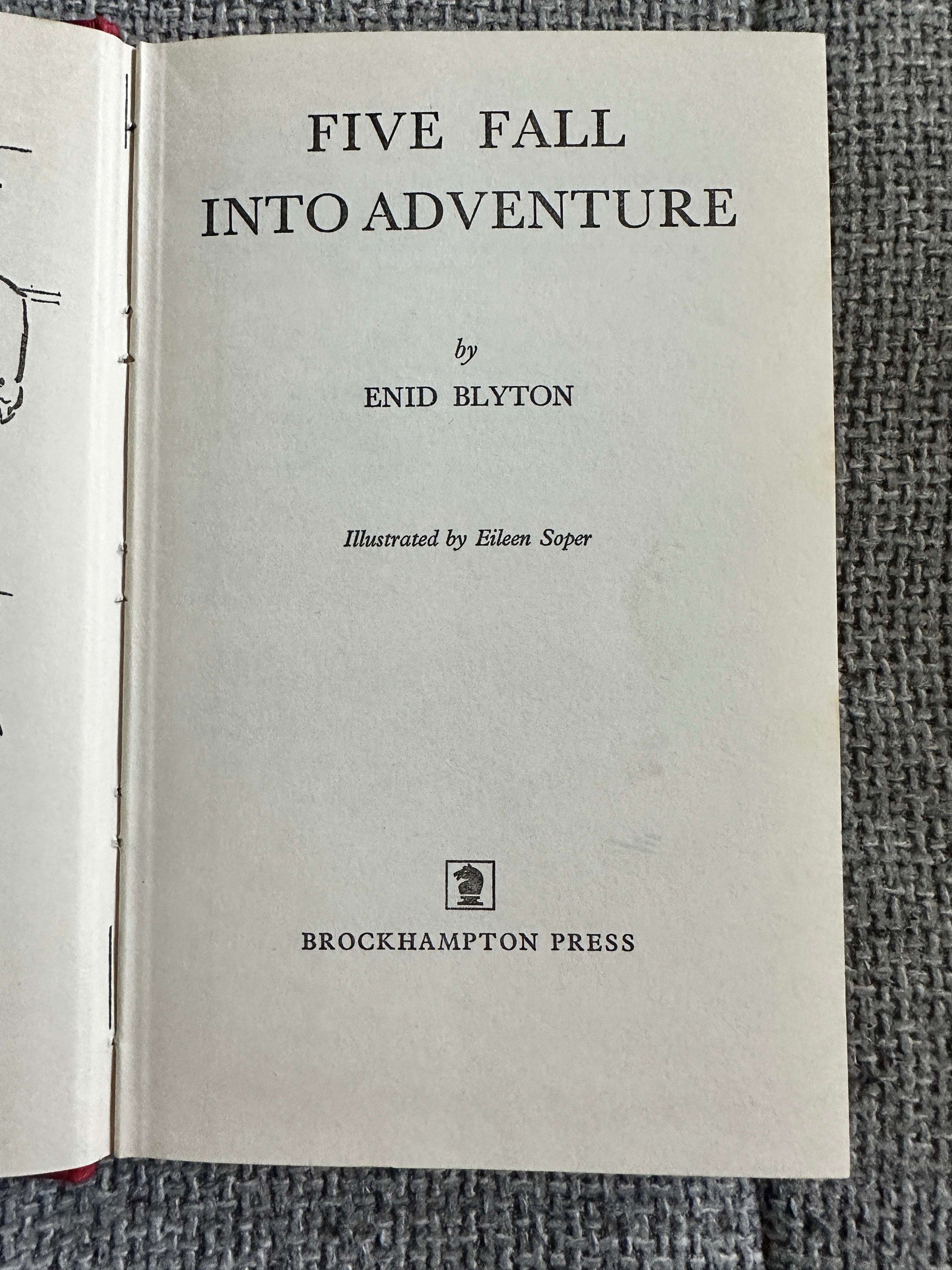 1968 Five Fall Into Adventure - Enid Blyton (Eileen Soper Illust) Brockhampton Press