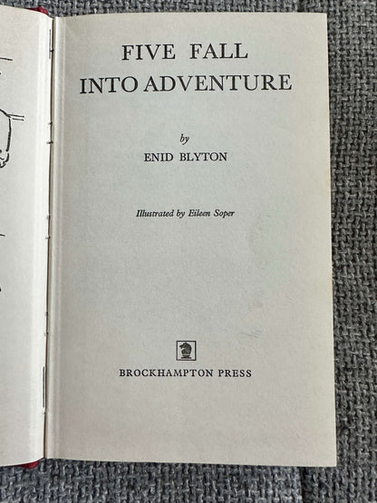 1968 Five Fall Into Adventure - Enid Blyton (Eileen Soper Illust) Brockhampton Press