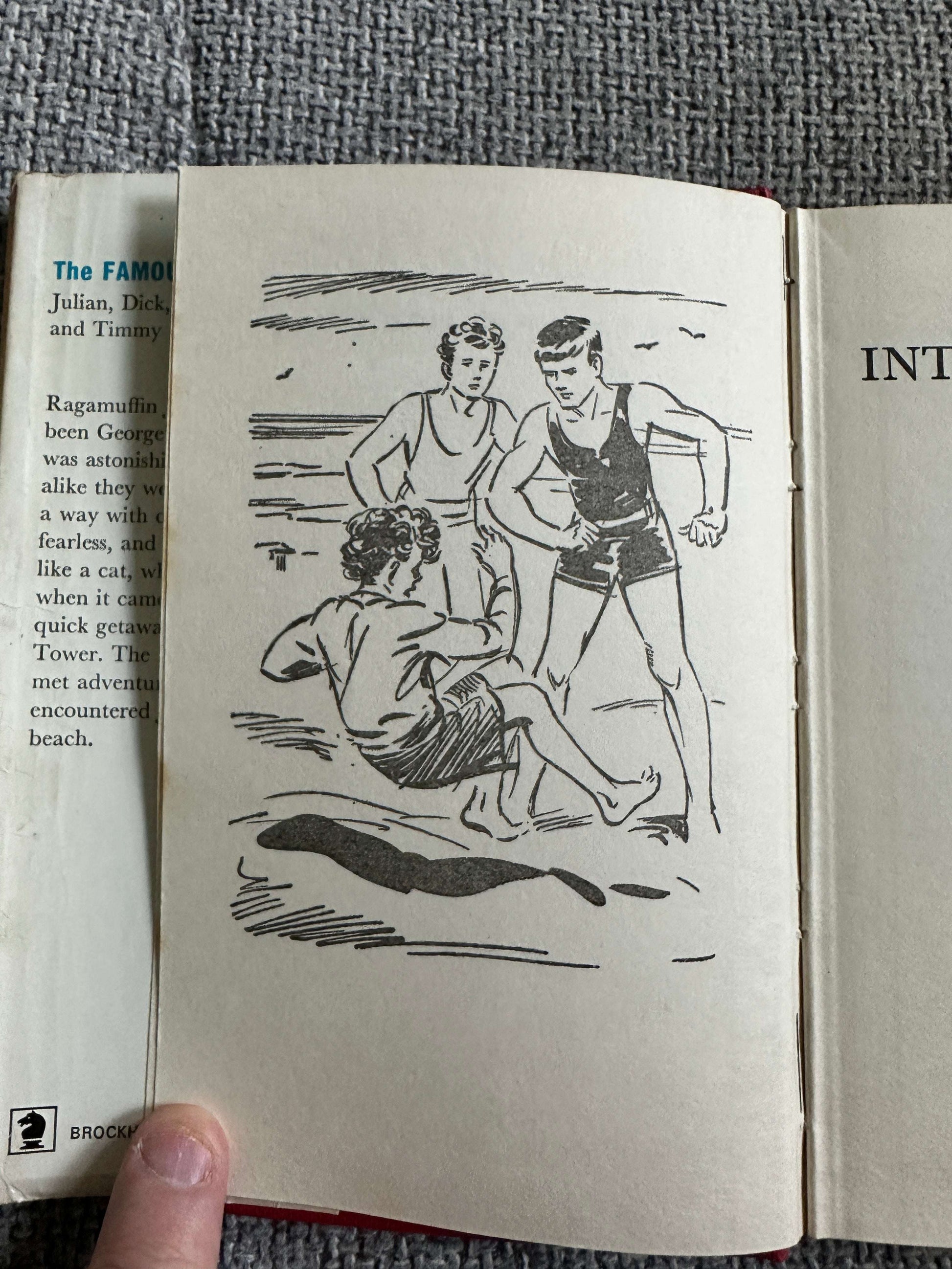1968 Five Fall Into Adventure - Enid Blyton (Eileen Soper Illust) Brockhampton Press