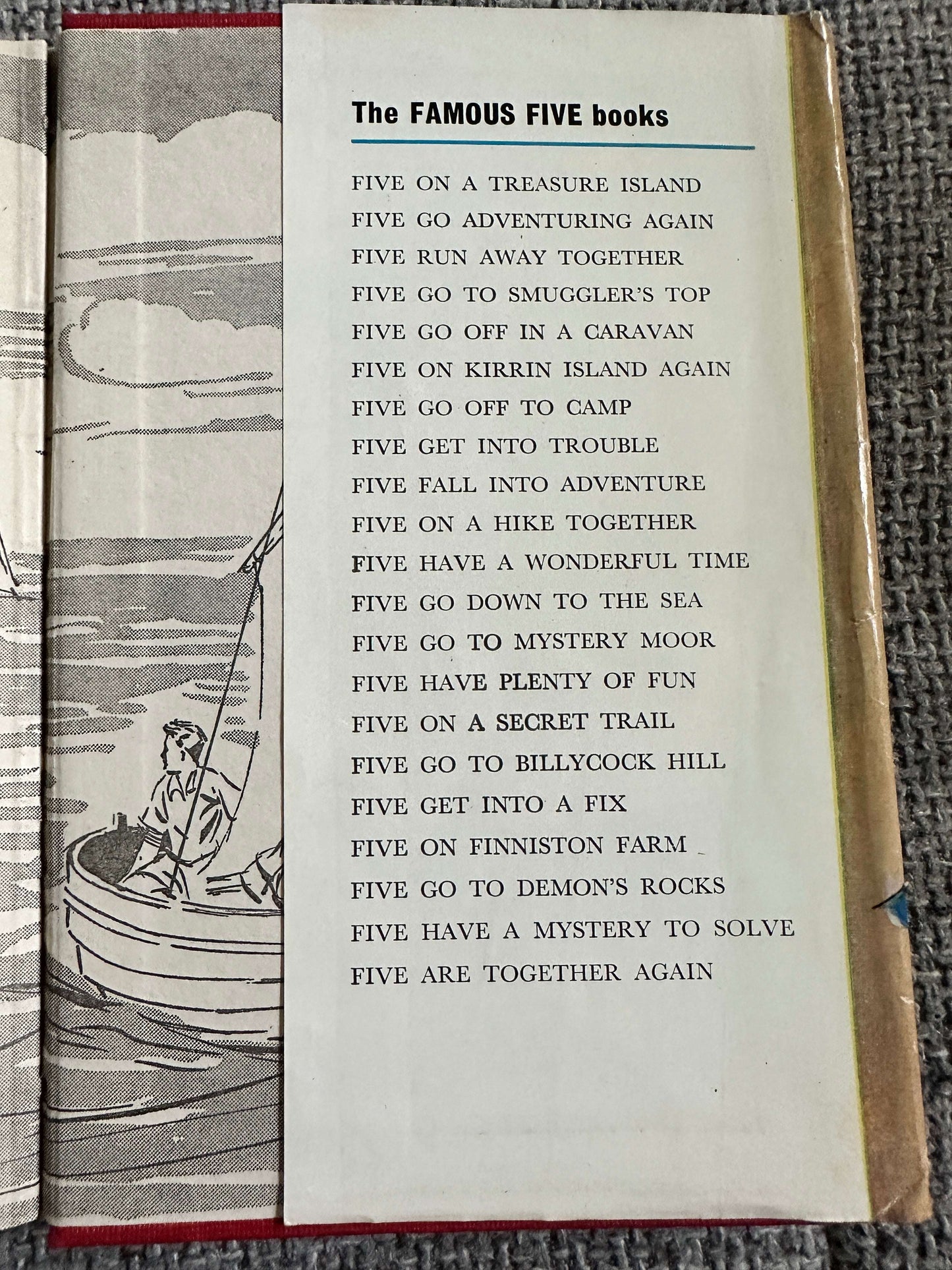1968 Five Fall Into Adventure - Enid Blyton (Eileen Soper Illust) Brockhampton Press