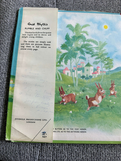 1958*1st* Rumble & Chuff (First Book) Enid Blyton (David Walsh Illust) Juvenile Productions Ltd