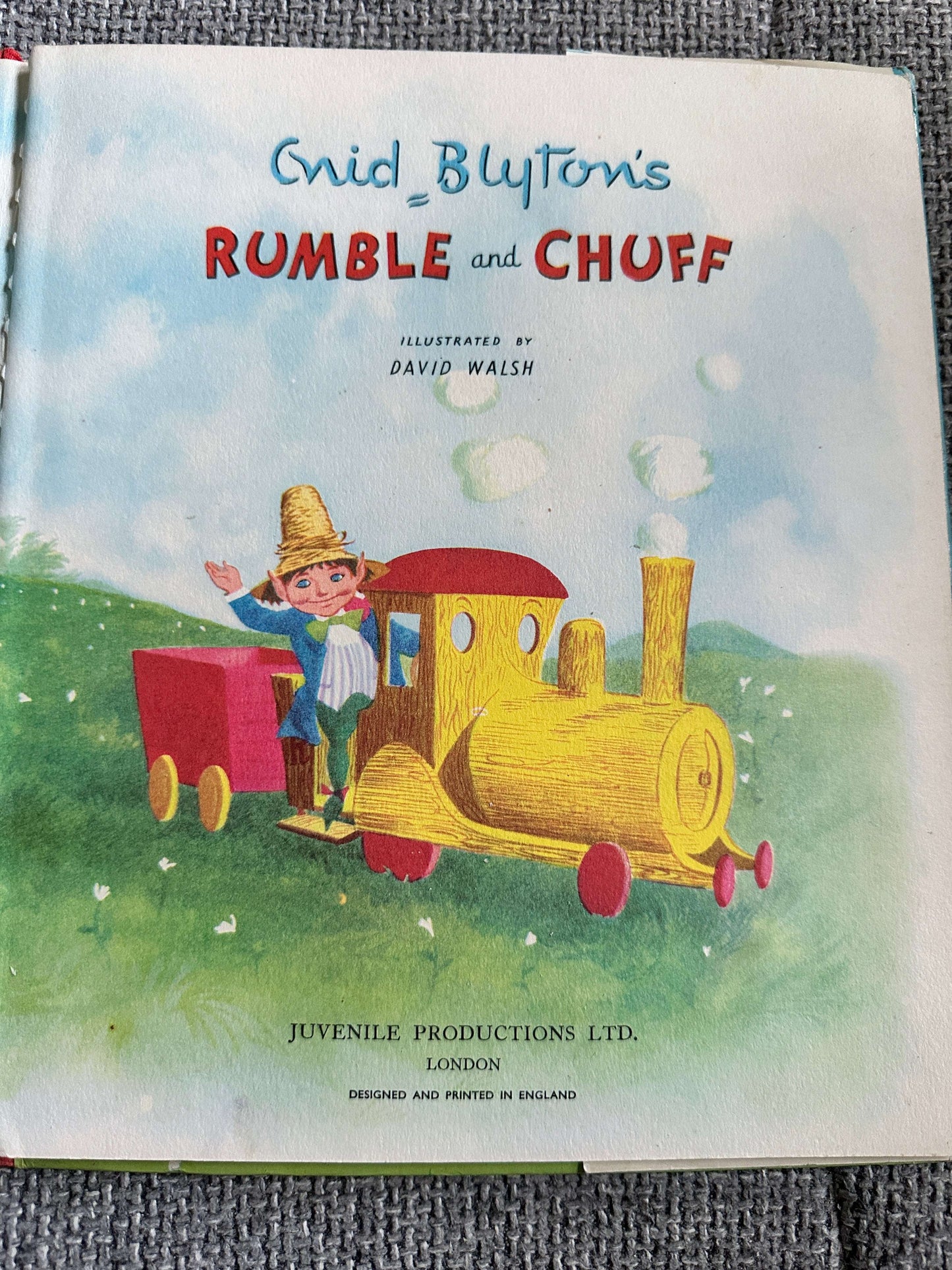 1958*1st* Rumble & Chuff (First Book) Enid Blyton (David Walsh Illust) Juvenile Productions Ltd