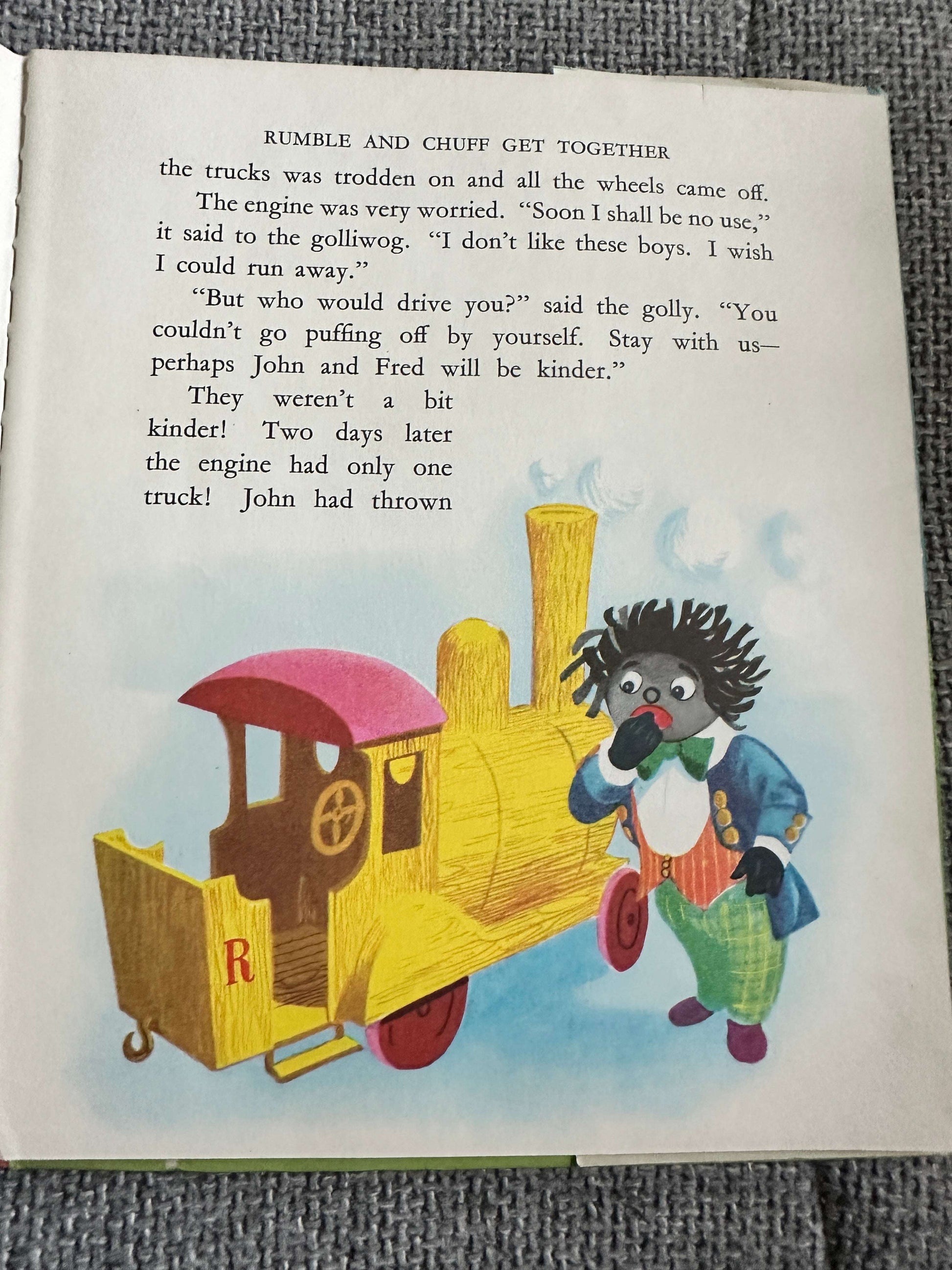 1958*1st* Rumble & Chuff (First Book) Enid Blyton (David Walsh Illust) Juvenile Productions Ltd