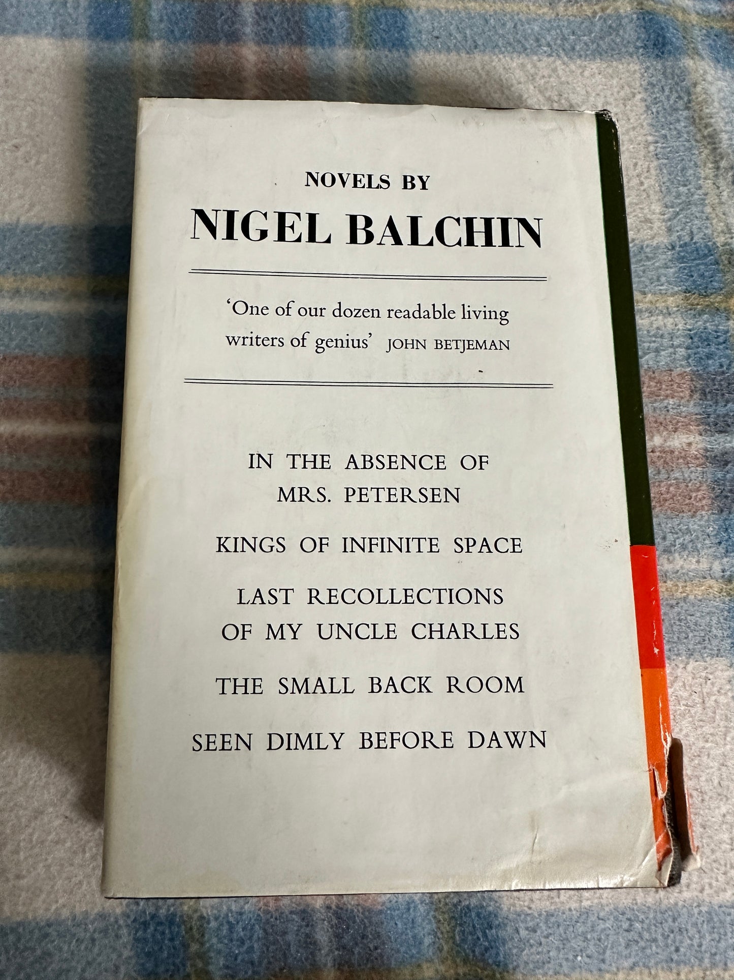 1970 A Way Through The Wood - Nigel Balchin(Collins)