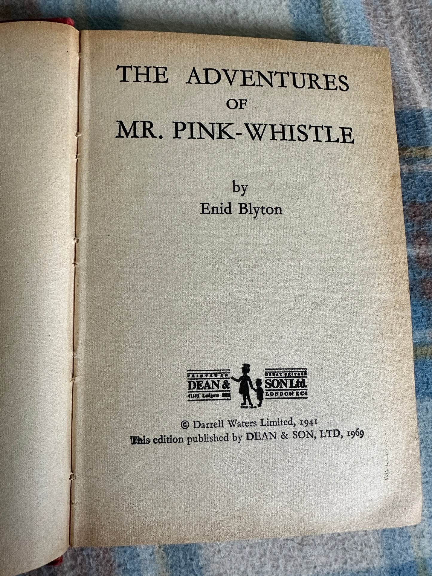 1969 The Adventures Of Mr. Pink-Whistle - Enid Blyton(Dean & Son Ltd)