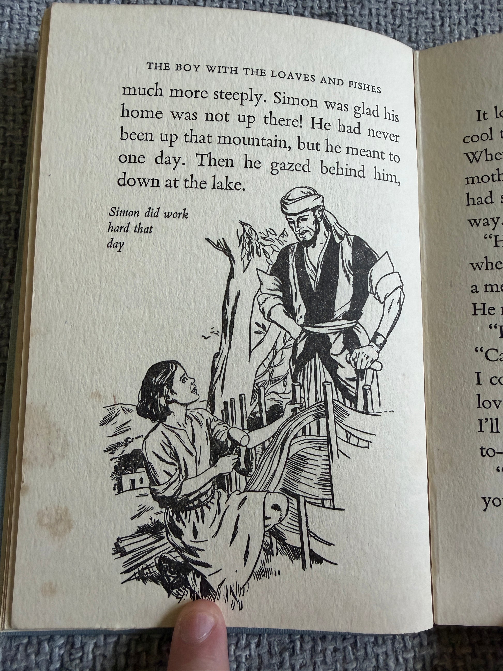 1956 The Boy With The Loaves & Fishes - Enid Blyton (Elsie Walker illust) Lutterworth Press - Honeyburn Books (UK)