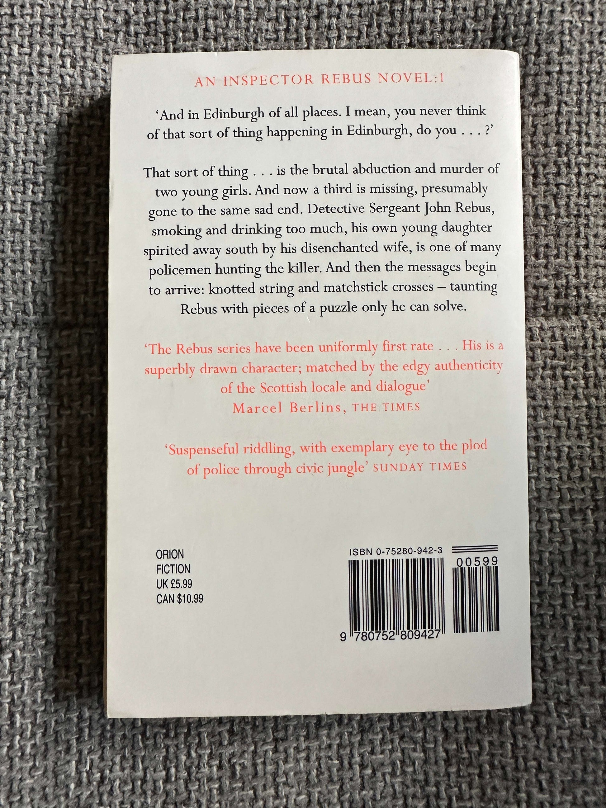 2001 Knots & Crosses - Ian Rankin (Orion)