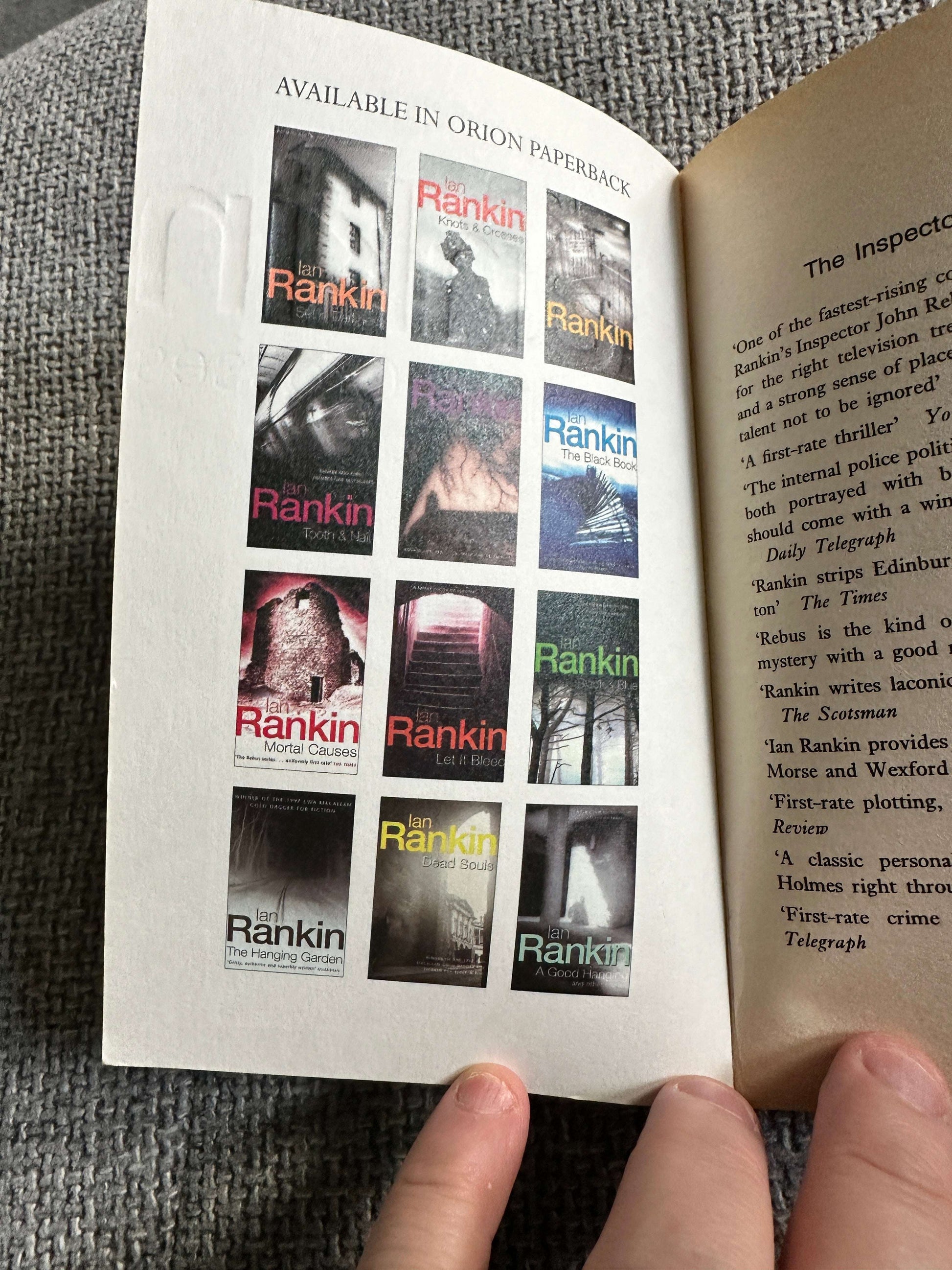 2001 Knots & Crosses - Ian Rankin (Orion)