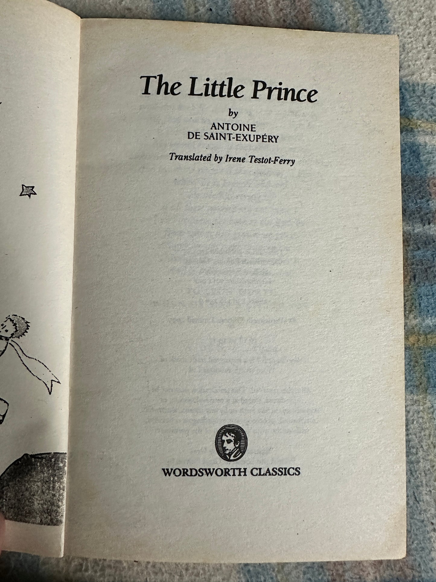 1995 The Little Prince - Antoine De Saint-Exupėry(Translated Irene Testot-Ferry) Wordsworth Classics