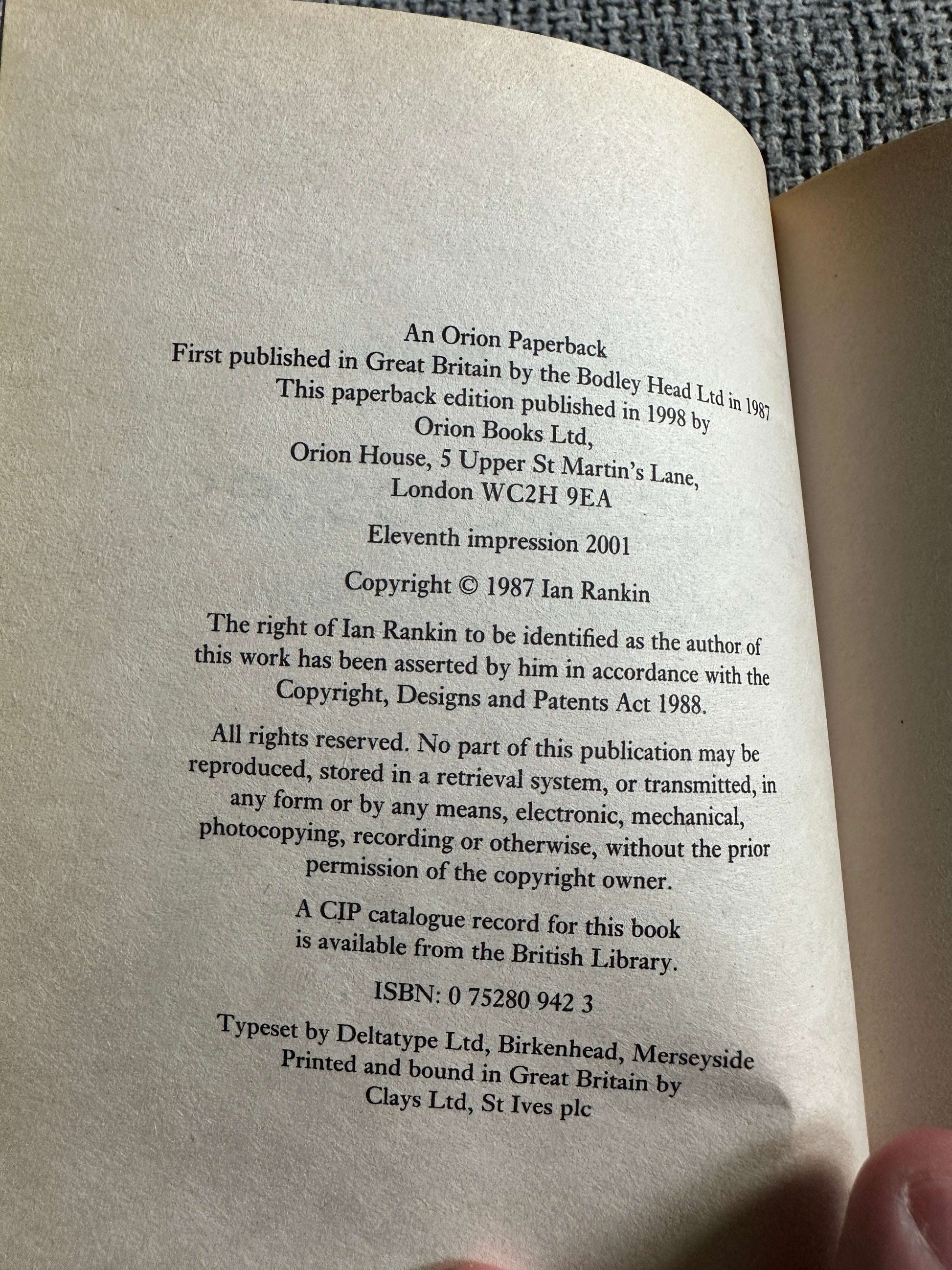 2001 Knots & Crosses - Ian Rankin (Orion)