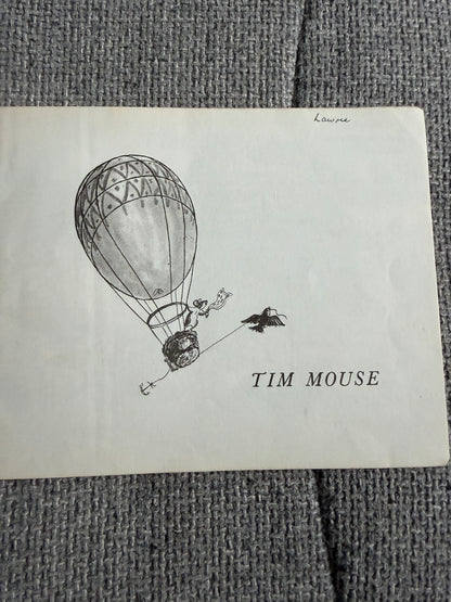 1971 Tim Mouse - Judy Brook (Written & illust) Picture Puffin - Honeyburn Books (UK)