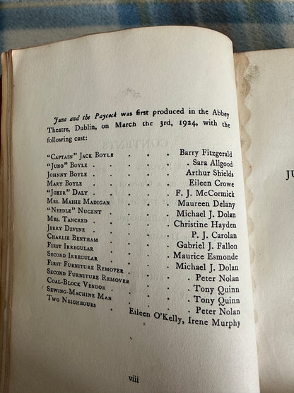 1935 Five Irish Plays - Sean O’Casey(MacMillan & Co Ltd)