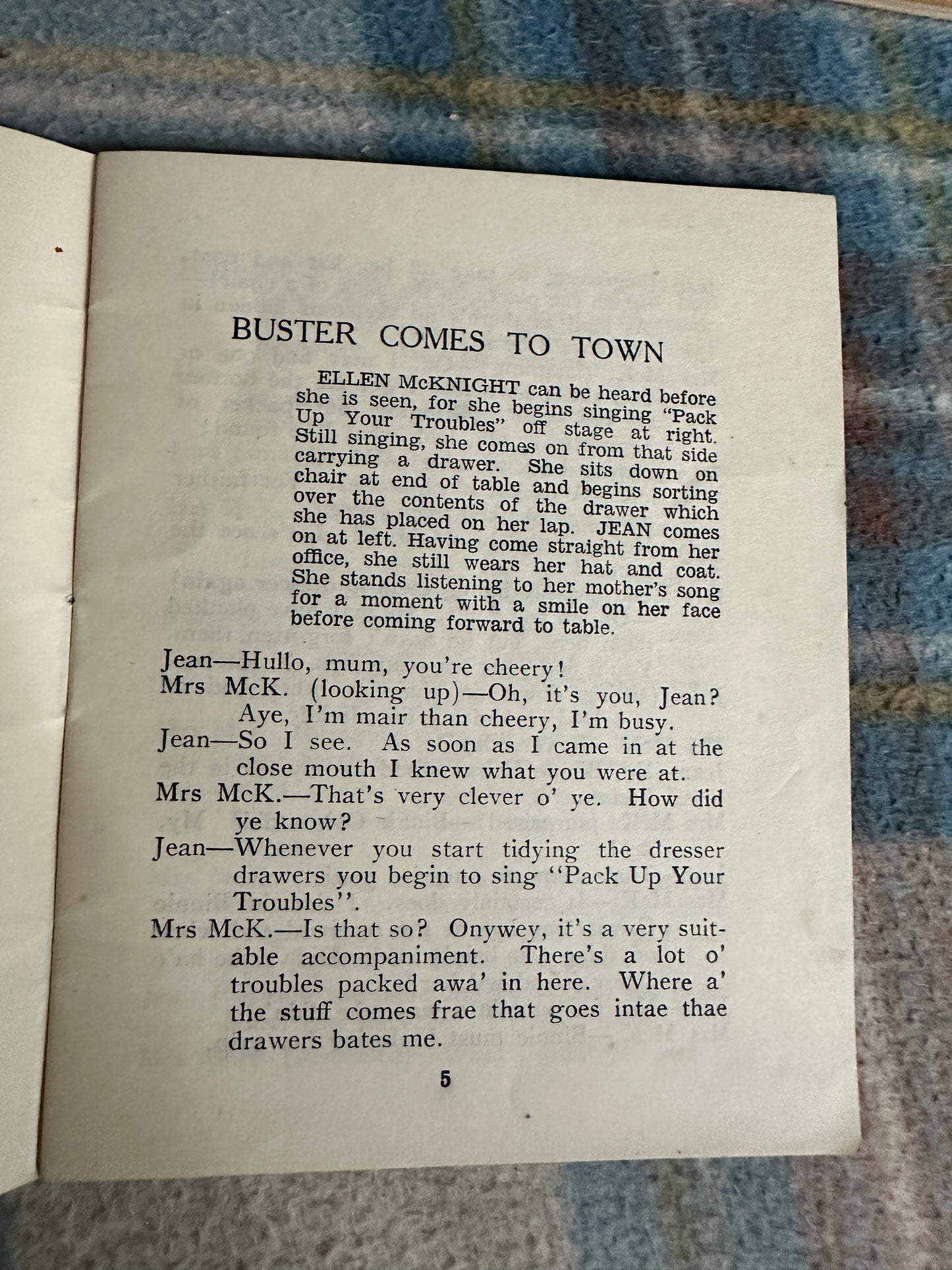 1948*1st* Buster Comes To Town - Doris C. C. Brown(15min Sketches for Women Players)John McQueen & Son Ltd