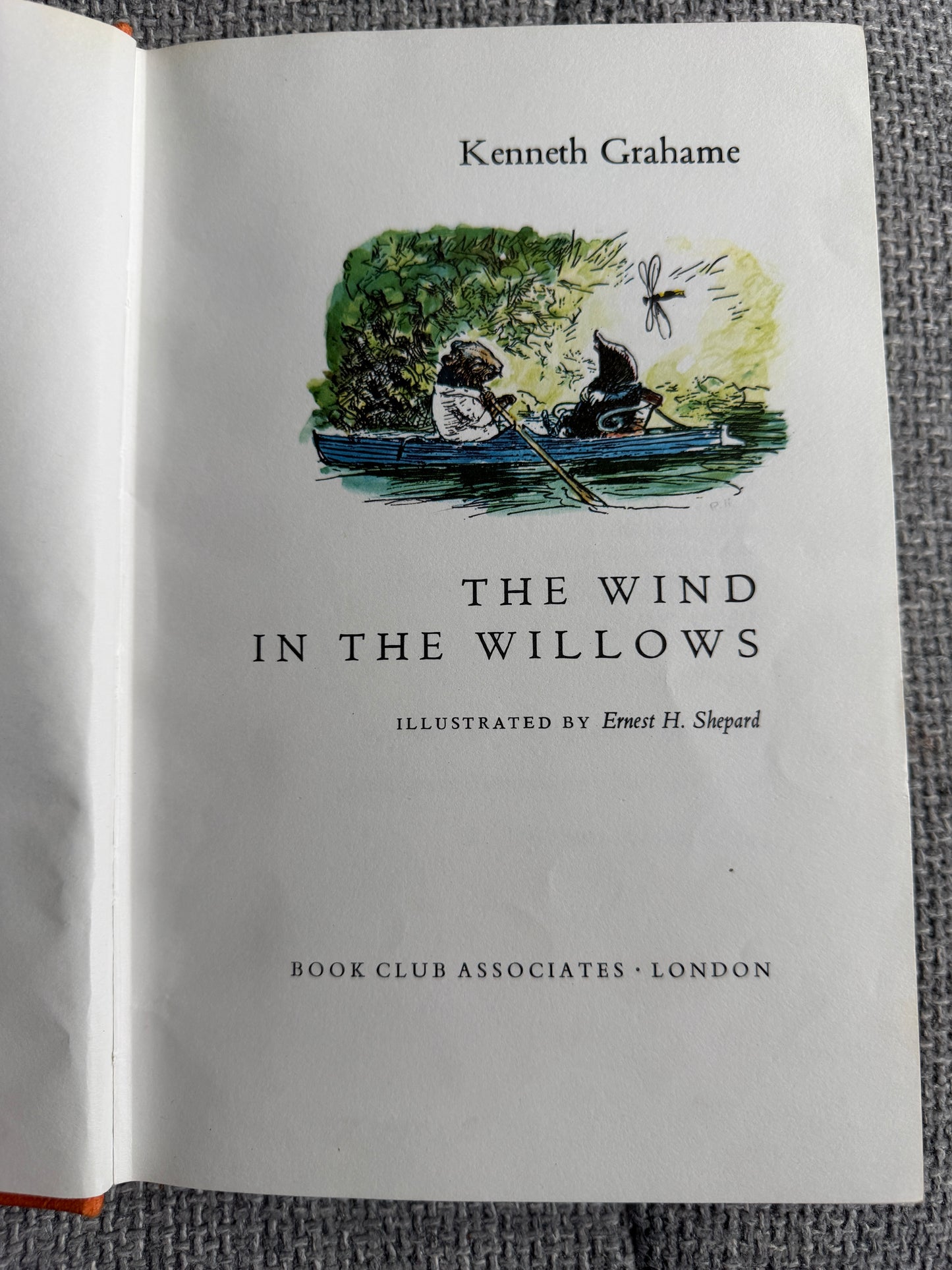 1978 The Wind In The Willows - Kenneth Grahame (Ernest H. Shepard illust) Book Club - Honeyburn Books (UK)