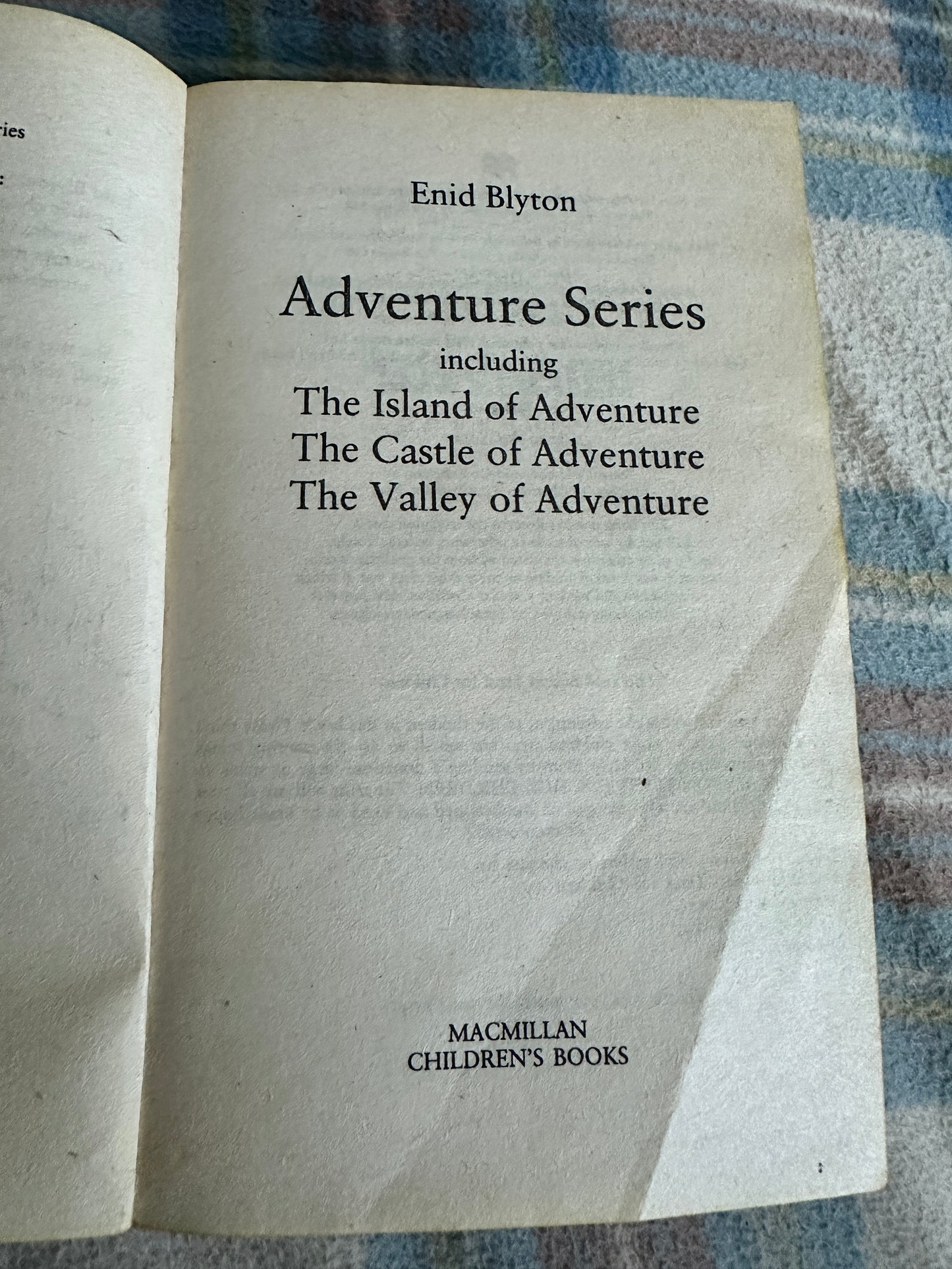 1994 Adventure Series 1(Island Of Adventure,Castle of Adventure, Valley of Adventure)- Enid Blyton(MacMillan)