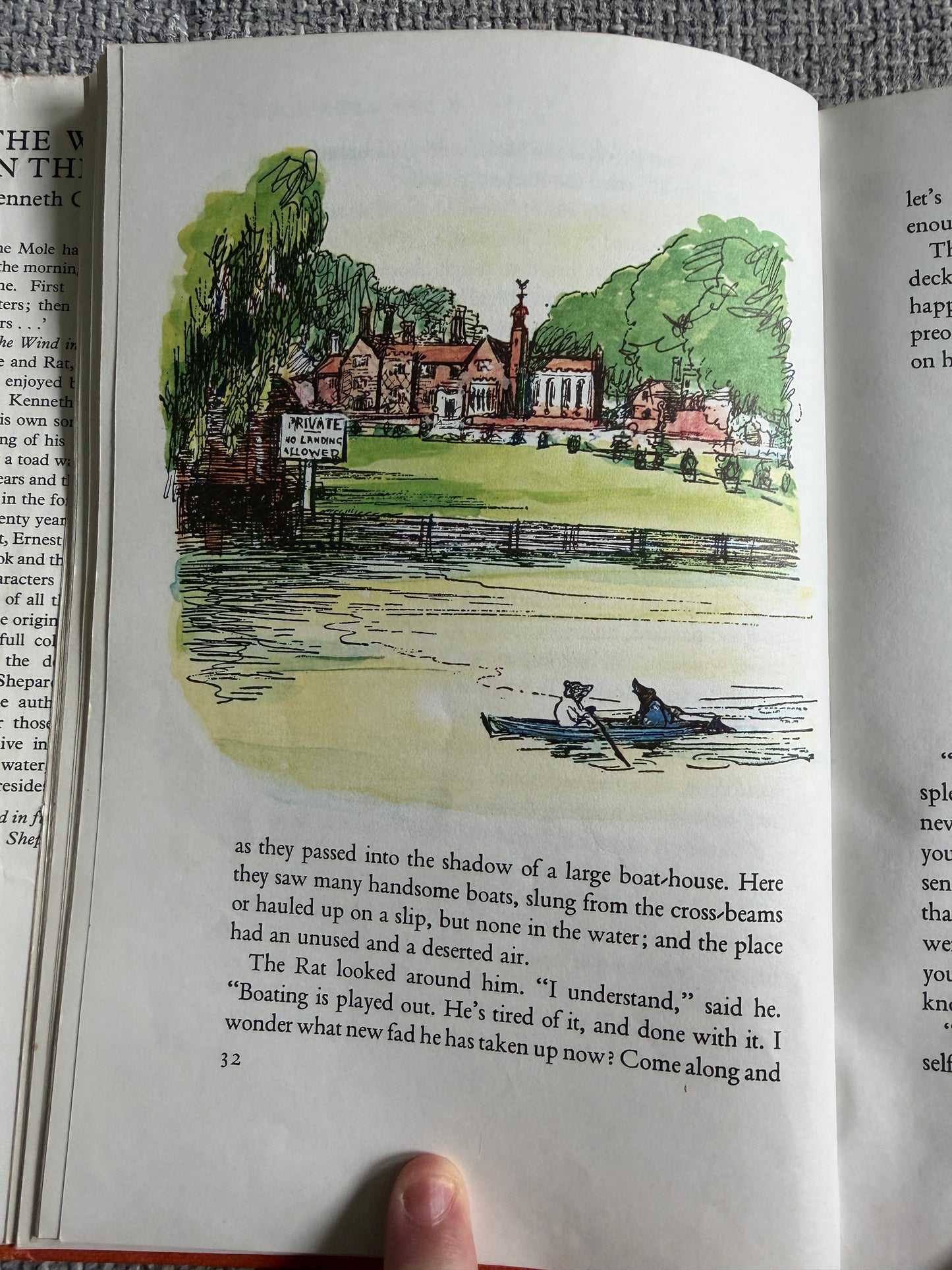 1978 The Wind In The Willows - Kenneth Grahame (Ernest H. Shepard illust) Book Club - Honeyburn Books (UK)
