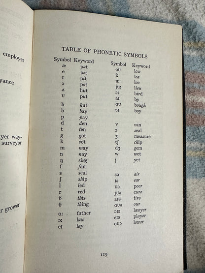 1932 A Pocket Dictionary Of English Rhymes - Walter Ripman(J. M. Dent)