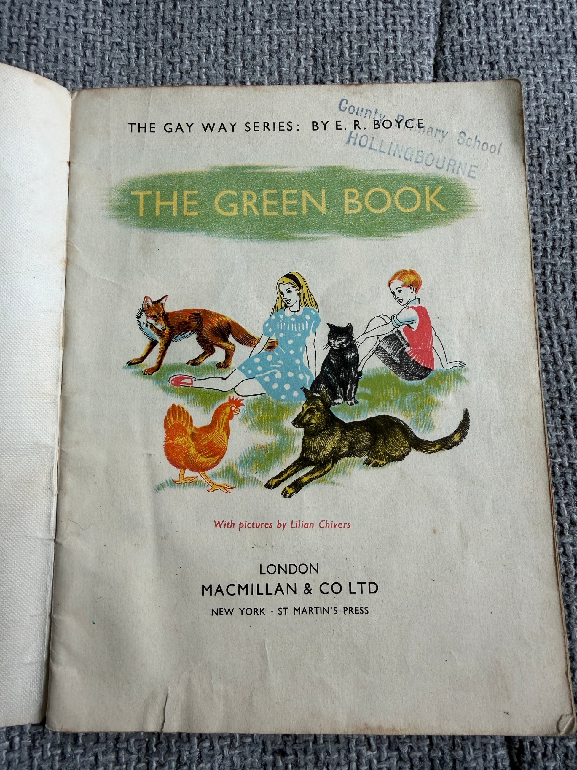 1965 The Green Book (The Gay Way Series) - E. R. Boyce (Lilian Chivers illust) MacMillan - Honeyburn Books (UK)