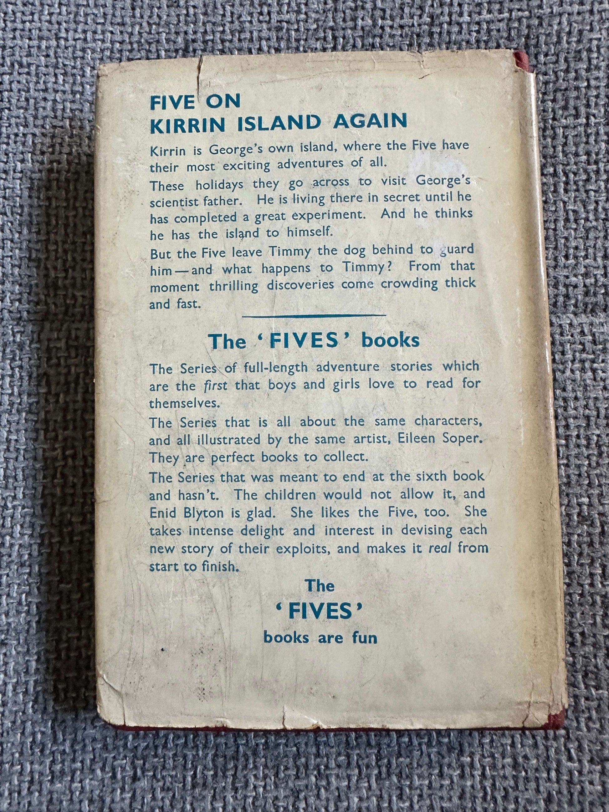 1951 Five On Kirrin Island Again - Enid Blyton (Eileen A. Soper Illust) Hodder & Stoughton