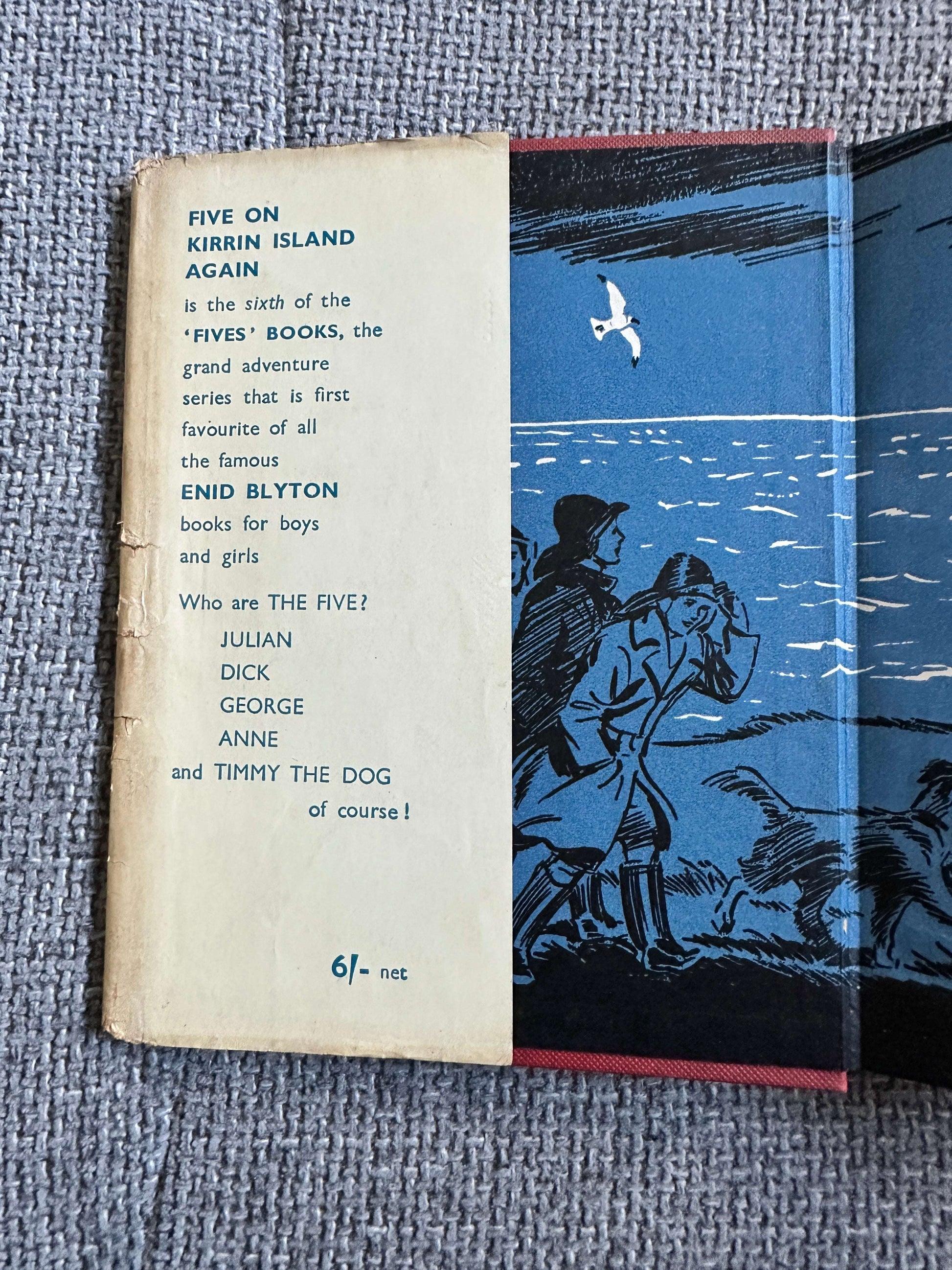1951 Five On Kirrin Island Again - Enid Blyton (Eileen A. Soper Illust) Hodder & Stoughton