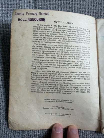 1960 The Blue Book (Gay Way Series) E. R. Boyce (Lilian Chivers illust) MacMillan - Honeyburn Books (UK)