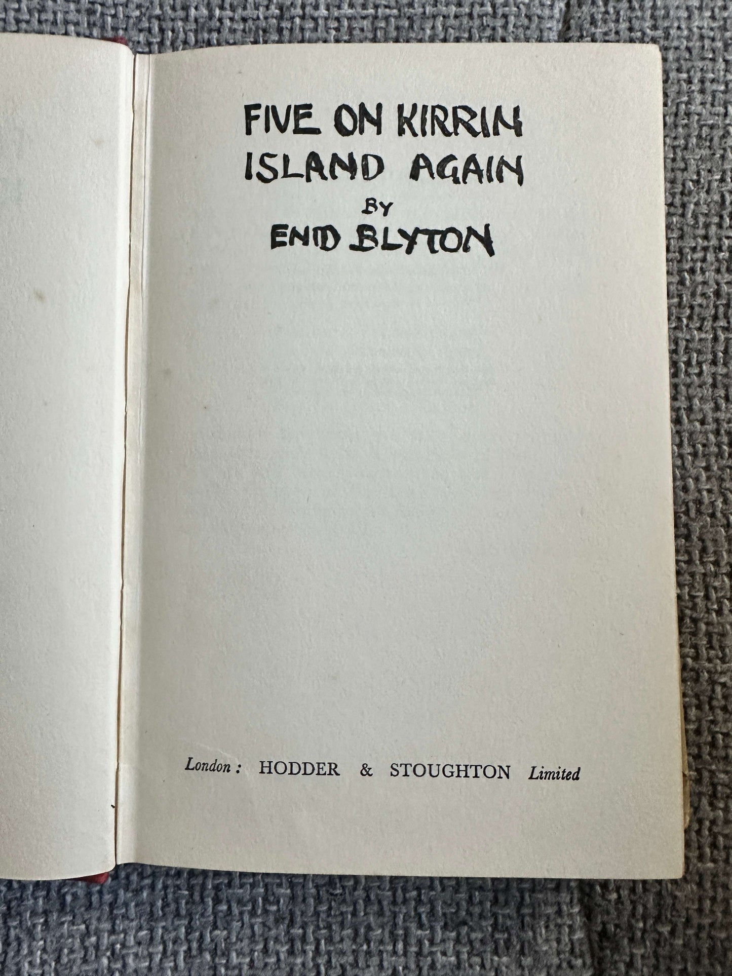 1951 Five On Kirrin Island Again - Enid Blyton (Eileen A. Soper Illust) Hodder & Stoughton