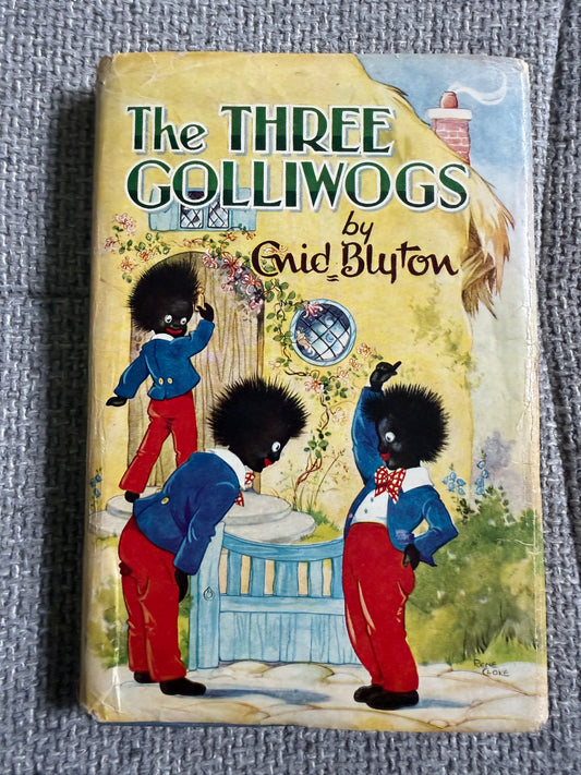 1968 The Three Golliwogs (Original Names) Enid Blyton (Rene Cloke illust) Dean & Son Ltd - Honeyburn Books (UK)