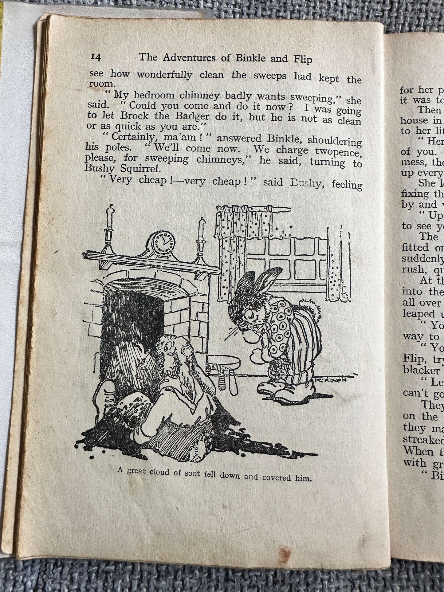 1950 The Adventures Of Binkle & Flip - Enid Blyton (Kathleen Nixon Illust) George Newnes Ltd.