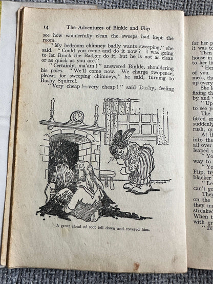 1950 The Adventures Of Binkle & Flip - Enid Blyton (Kathleen Nixon Illust) George Newnes Ltd.