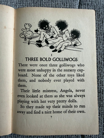 1968 The Three Golliwogs (Original Names) Enid Blyton (Rene Cloke illust) Dean & Son Ltd - Honeyburn Books (UK)
