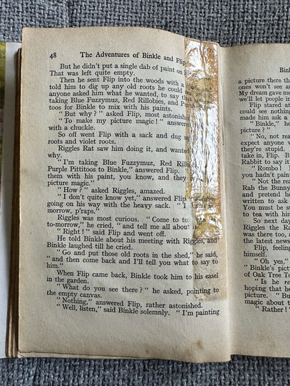 1950 The Adventures Of Binkle & Flip - Enid Blyton (Kathleen Nixon Illust) George Newnes Ltd.