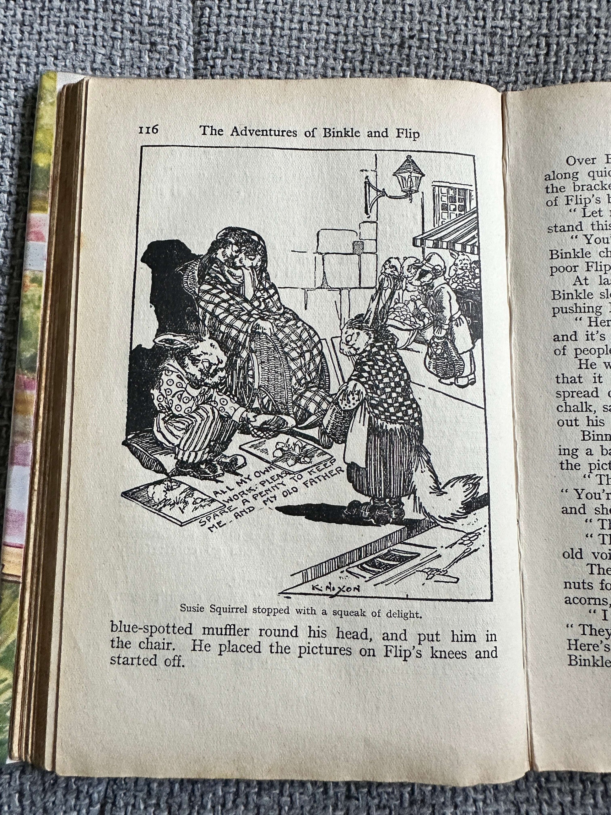 1950 The Adventures Of Binkle & Flip - Enid Blyton (Kathleen Nixon Illust) George Newnes Ltd.