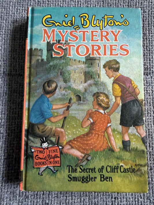 1971 Mystery Stories (Cliff Castle & Smuggler Ben) Junior Story Book - Enid Blyton (Collins) - Honeyburn Books (UK)