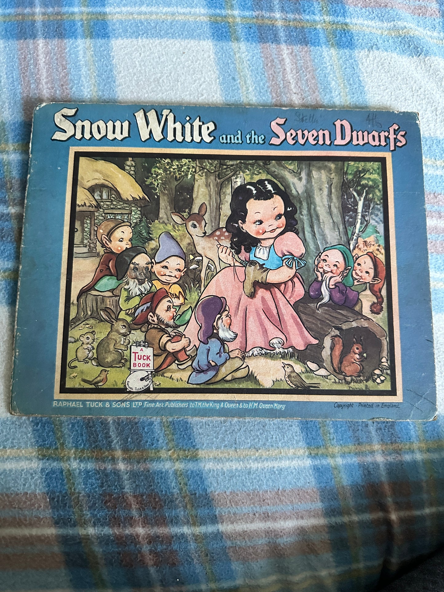 1900 Snow White & The Seven Dwarfs(Illustrated by Dinah) Raphael Tuck Publisher