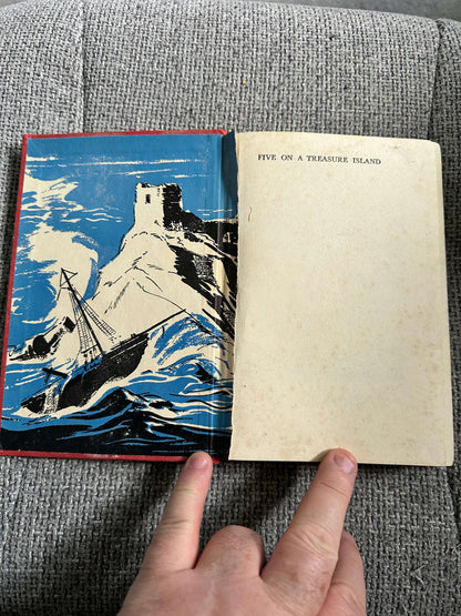 1961 Five On A Treasure Island - Enid Blyton (Eileen A. Soper Illust) Hodder & Stoughton
