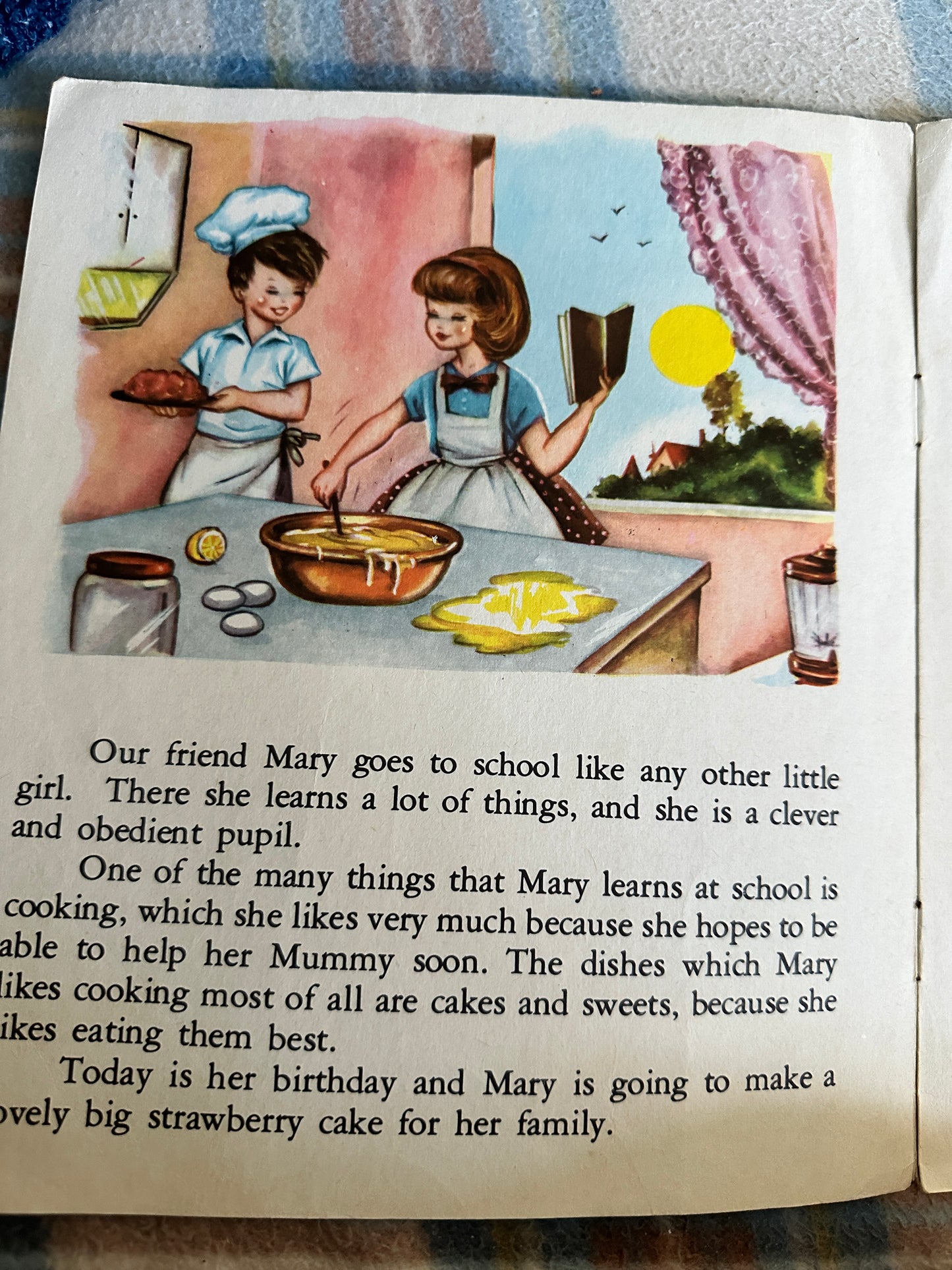 1950’s The Strawberry Cake Picture Story Book(Sabates illustrator) Brown Watson Ltd Publisher