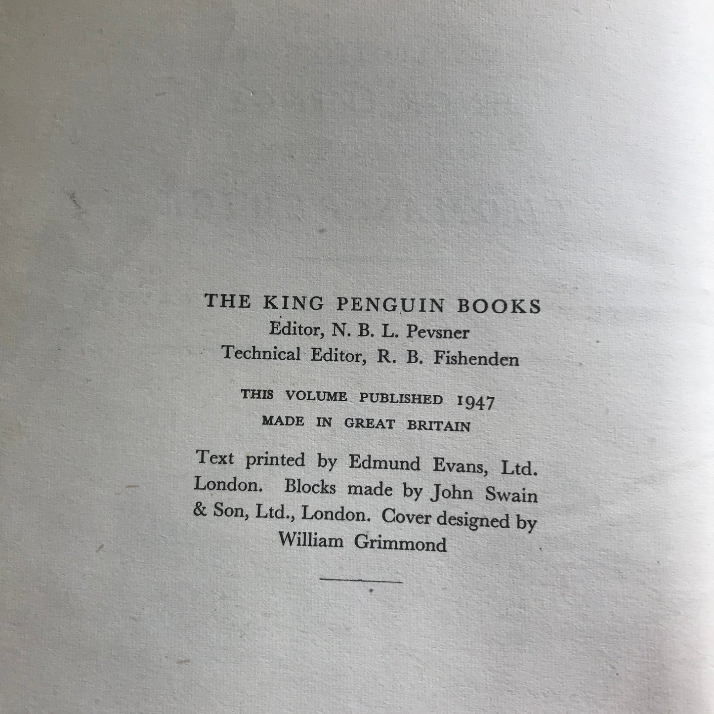 1947 Wood Engravings Of Thomas Bewick intro John Raynor(King Penguin)