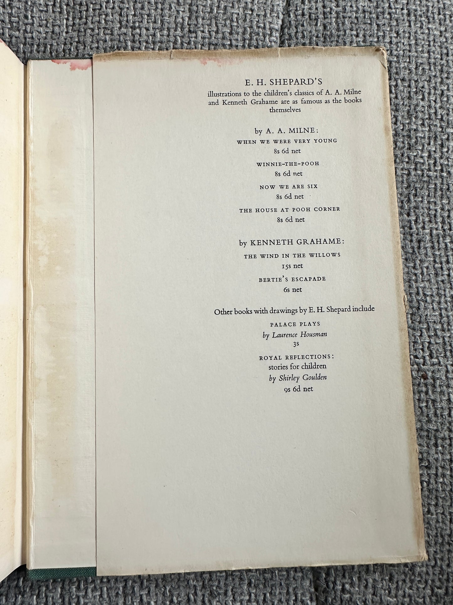 1957*1st* Drawn From Memory - Ernest H. Shepard (Methuen & Co Ltd) - Honeyburn Books (UK)