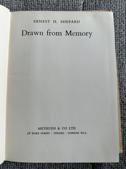 1957*1st* Drawn From Memory - Ernest H. Shepard (Methuen & Co Ltd) - Honeyburn Books (UK)