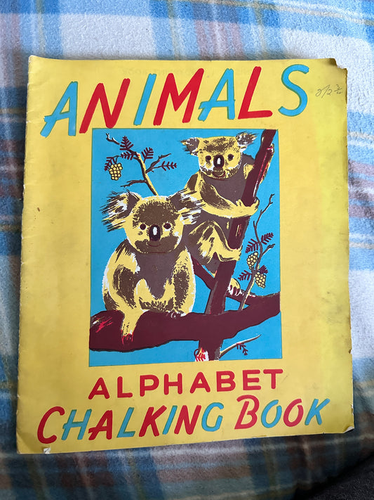 1940’s Animals Alphabet Chalking Book(Kiddyprint Book)The Cecil Series