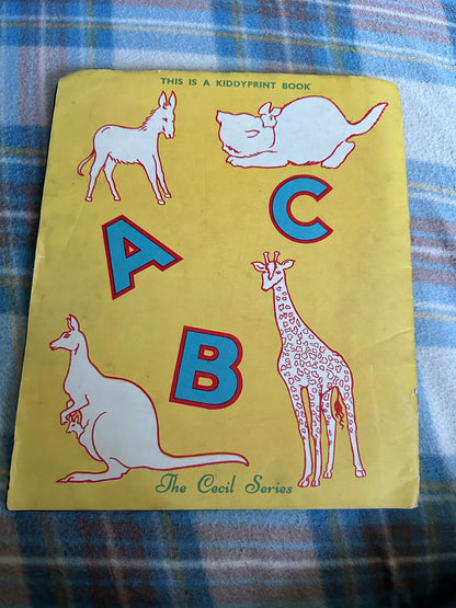 1940’s Animals Alphabet Chalking Book(Kiddyprint Book)The Cecil Series