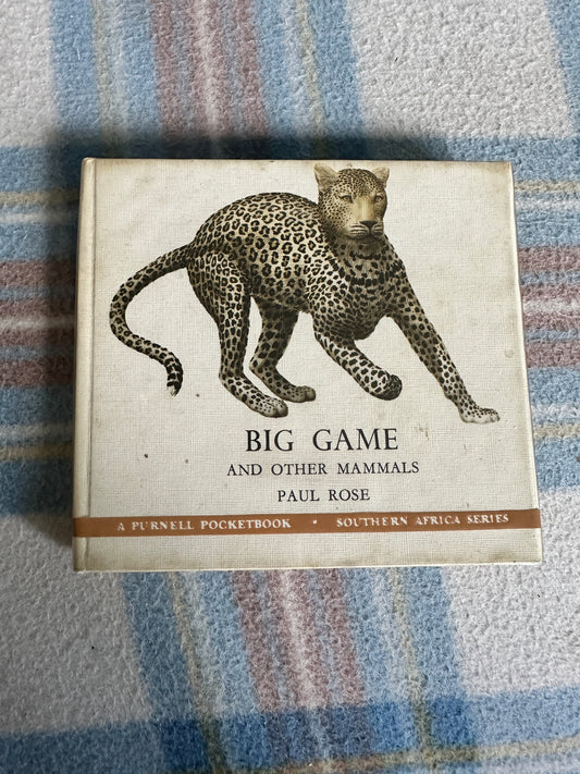 1968*1st* Big Game & Other Mammals - Paul Rose(A Purnell Pocketbook)