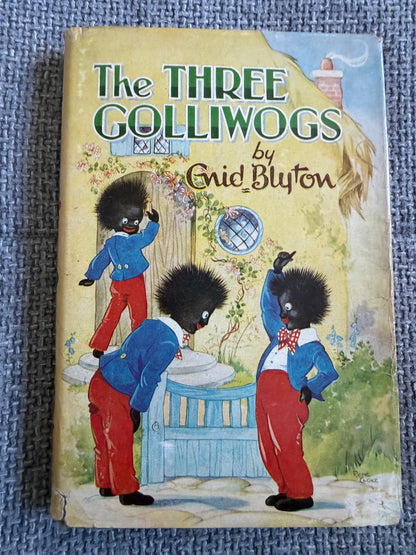 1968 Three Golliwogs Enid Blyton by Rene Cloke - Original Names Dean & Son Ltd