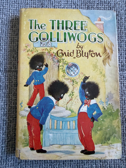 1968 Three Golliwogs Enid Blyton by Rene Cloke - Original Names Dean & Son Ltd