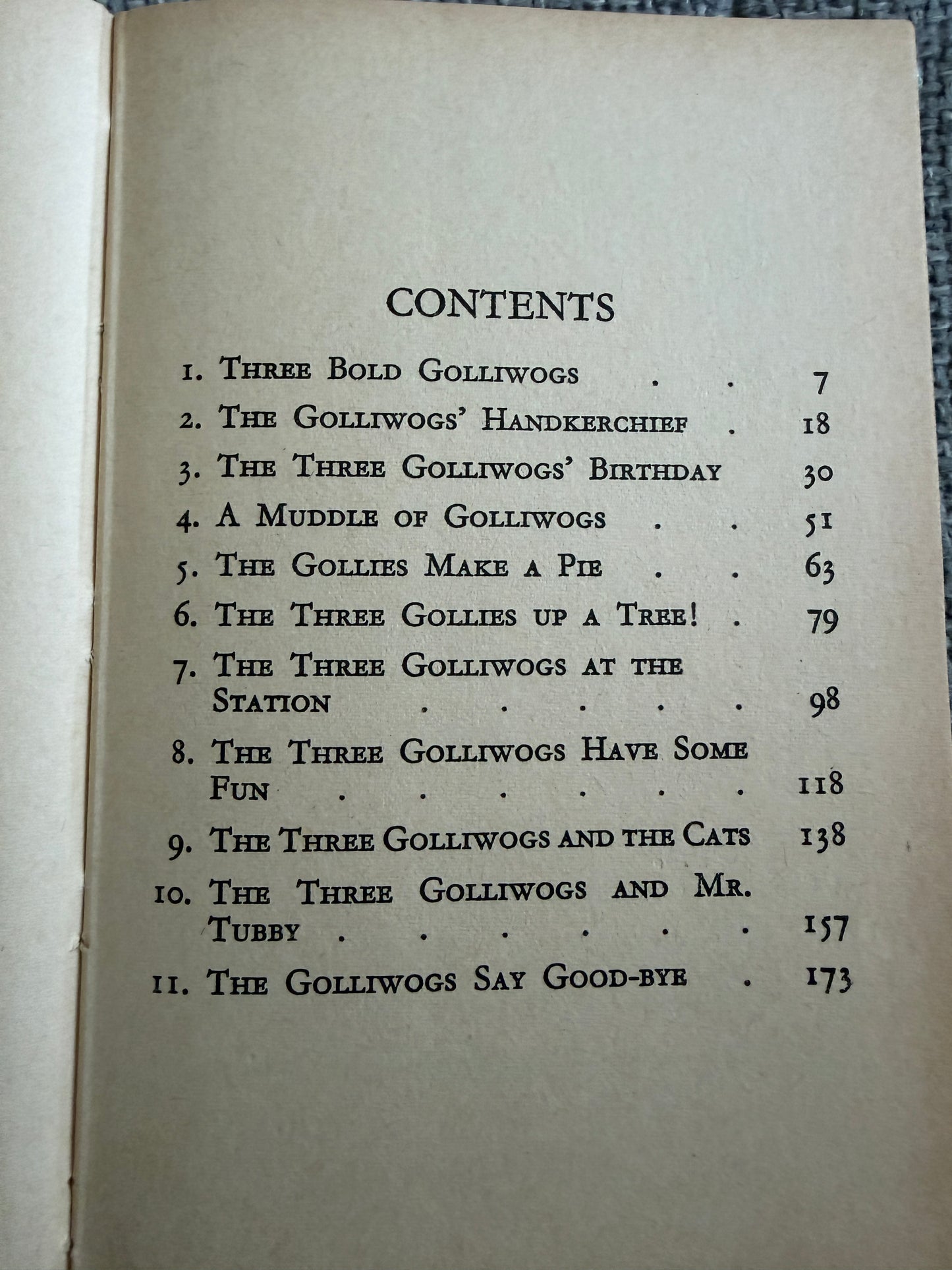 1968 Three Golliwogs Enid Blyton by Rene Cloke - Original Names Dean & Son Ltd