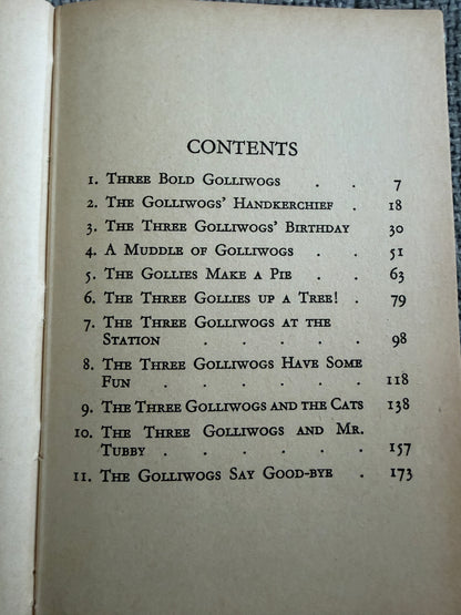 1968 Three Golliwogs Enid Blyton by Rene Cloke - Original Names Dean & Son Ltd