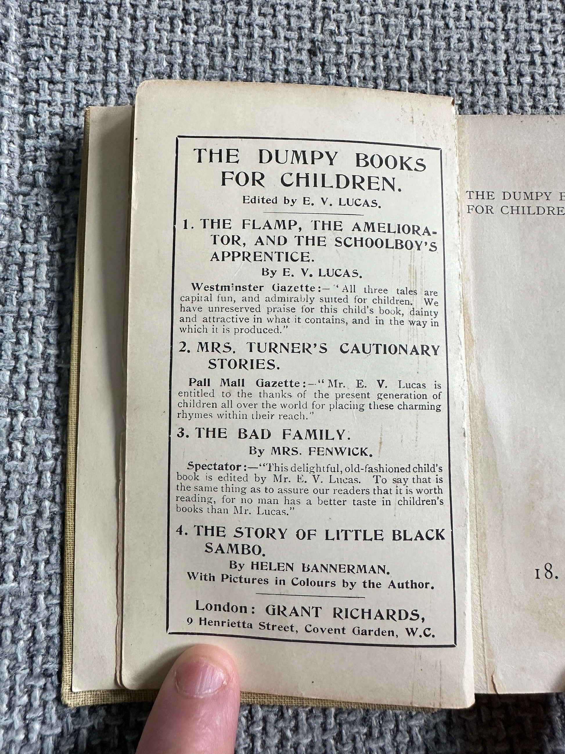 1902*1st* Little White Barbara - Eleanor S. March (Grant Richards) The Dumpy Books For Children no18
