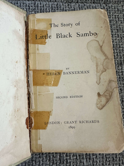 1899 The Story Of Little Black Sambo - Helen Bannerman (Grant Richards)